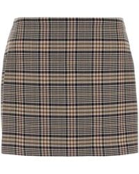 Anine Bing - Embroidered Viscose Blend Mini Skirt - Lyst