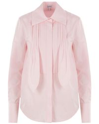 Loewe - Draped Cotton Shirt - Lyst