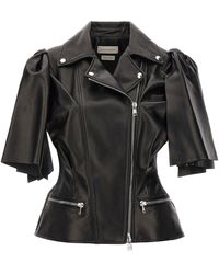 McQueen - Chaleco biker Knotting Bow - Lyst