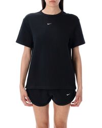 Nike - Geribbelde Top Met Korte Mouwen - Lyst