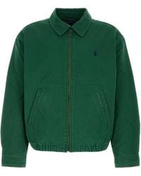 Polo Ralph Lauren - Cotton Twill Bomber Jacket - Lyst