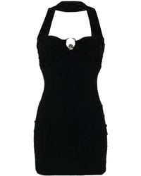 Roberto Cavalli - Fitted Evening Dress With Sweetheart Neckline And Halter Neck - Lyst
