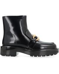 Bottega Veneta - Ankle Boots Monsieur Aus Leder - Lyst
