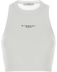 Givenchy - Stretch Cotton Crop-Top - Lyst