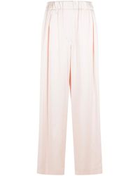 Jil Sander - Roze Acetaatmix Broek - Lyst