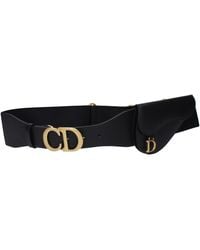 Dior - Saddle Belts Mujeres de cuero negro - Lyst