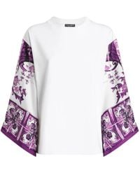 Dolce & Gabbana - Blouse À Imprimé Majolica - Lyst