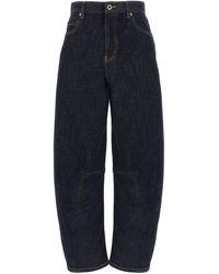 Self-Portrait - Barrel Leg' Jeans - Lyst