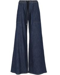 7 For All Mankind - Halona Utility Pull On Wide-Leg Jeans - Lyst