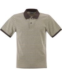 Carhartt - Short-Sleeved Polo Shirt With A Striped Pattern - Lyst