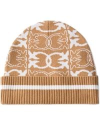 Pinko - Gerippte Beanie Mit Love Birds-Muster - Lyst