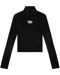 DIESEL - M-Valari-Tn Rib-Knit Top - Lyst