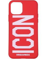 DSquared² - Porta Iphone Iphone 11 Pro Donna Termoplastica Rosso - Lyst