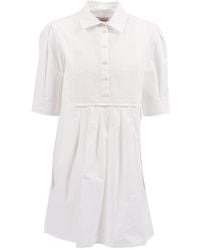 Moncler - Witte Jurk - Lyst