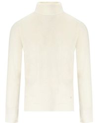Manuel Ritz - Cream Turtleneck Jumper - Lyst