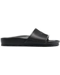 Birkenstock - Pantoletten Mit Logo-Prägung - Lyst