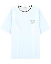Drole de Monsieur - Azure Cotton T-Shirt - Lyst