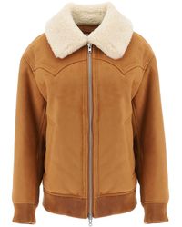 Stand Studio - Standstudio Lillee Eco Shearling Bomber Jacket - Lyst