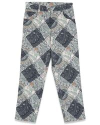 Etro - Fabric Pants - Lyst