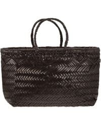 Dragon - Dreisprung kleiner gewebter Ledertasche - Lyst