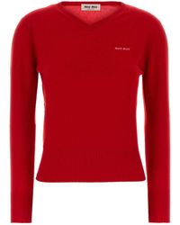 Miu Miu - Cashmere Sweater - Lyst