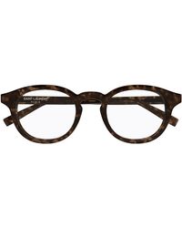 Saint Laurent - Brillen Sl 907 005 Braun/Transparent Herren - Lyst