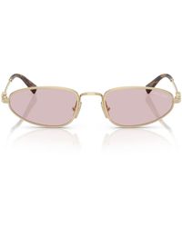 Miu Miu - Sonnenbrille Mua52 S Zvn4 I0 Gold/Rosa Farbverlauf Damen - Lyst