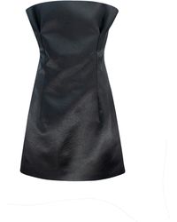 Philosophy Di Lorenzo Serafini - Philosophie di Lorenzo Serafini Mini Abito Svasato Nero - Lyst