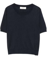 DUNST - Katoen En Linnen T-shirt - Lyst