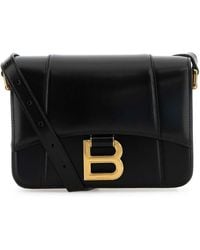 Balenciaga - Leather Small Hourglass Crossbody Bag - Lyst