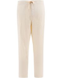 Vince - Breathable Hemp Trousers With Practical Pockets - Lyst