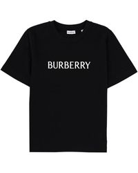 Burberry - Logo Cotton T-Shirt - Lyst
