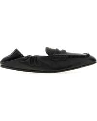 Miu Miu - Nappa Leather Ruches Loafers - Lyst