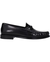 Celine - Mocassini Triomphe Uomo Pelle Nero/Argento - Lyst