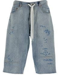 MM6 by Maison Margiela - Bermuda Shorts With Logo - Lyst