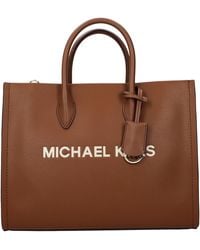 Michael Kors - Mirella Handbag/Luggage Leather - Lyst