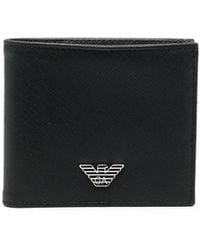 Emporio Armani - Logo Bifold Wallet - Lyst