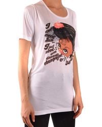 DSquared² - T-shirt Korte Mouwen Wit - Lyst