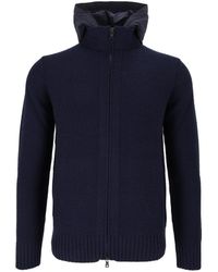 Ballantyne - Hodded Cardigan - Lyst