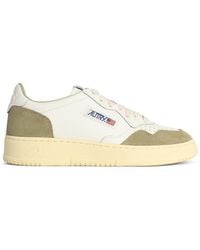 Autry - 'Medalist Low' And Lear And Suede Sneakers - Lyst