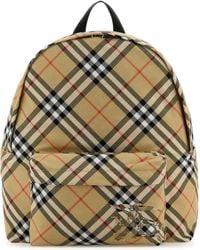 Burberry - Nova Check Backpack - Lyst