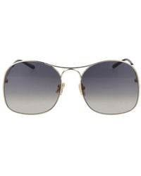 Chloé - Sonnenbrille Chloé CH0164 S 001 Gold Gold Gray /19 /135 - Lyst