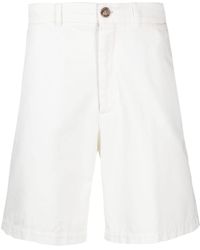Brunello Cucinelli - Knee-length Twill Bermuda Shorts - Lyst