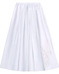 Fay - Cotton Long Skirt - Lyst