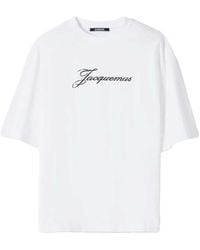 Jacquemus - Oversized Logo Print T Shirt - Lyst