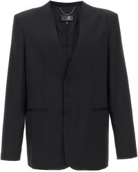 MM6 by Maison Martin Margiela - Single Breasted Blazer - Lyst