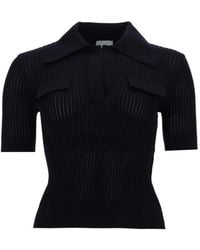 Patou - Embroidered Cotton Polo Shirt - Lyst