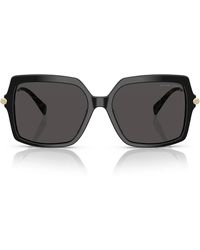 Michael Kors - Sonnenbrille Mk2247 U 395087 Quogue Schwarz Bernstein Schildpatt/Dunkelgrau Damen - Lyst