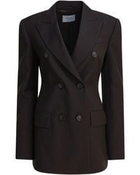 Max Mara - Double-Breasted Wool Blazer Jackets And Coats - Lyst