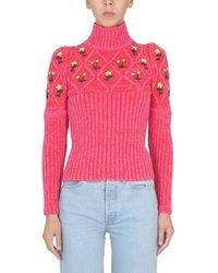 Cormio - Jersey With Floral Embroidery - Lyst